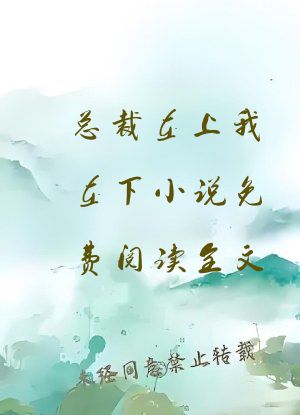 总裁在上我在下小说免费阅读全文